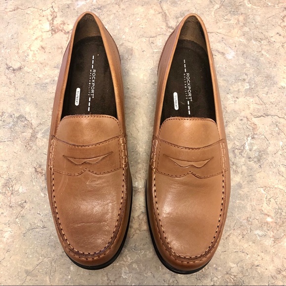 Rockport Other - Men’s brown rockport penny slide shoes 10.5